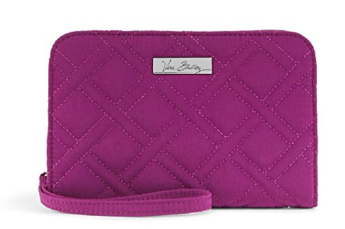 Vera Bradley Zip-Around Wristlet in Vera Vera Plum Microfiber