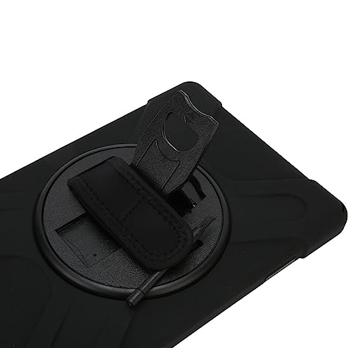 Pokrowiec na Tablet Odporny na Wstrząsy Uchwyt Obrotowy 360 Stopni Wytrzymały Pokrowiec na Tablet na Zewnątrz (Czarny)