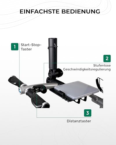 tour-made RT-610S Elektro Golftrolley Schwarz/Silber - 6