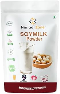 Nimadi Zone Soya Milk Powder | High in Protein | Vegan | Non-GMO - 100 GM by Nimadi Zone