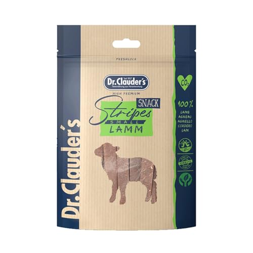 Dr. Clauder's - Snack per Cani Monoproteico - 100% Carne Cotta al Forno - Senza Appetizzanti Artificiali- Vari Gusti- Made in Germany Formato 80g (Filetto Agnello)