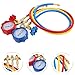 Healifty Refrigerant Meter and Fluoride Filling Hose Set for Car Air Conditioner HVAC Charging with Refrigerant Hose and Refrigerating Gauge for Automotive Ac Maintenance