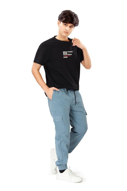 Image of UNOseven Boys Cotton Cargo Jogger Pant - Slim Fit - Available from 7 Years to Size XL