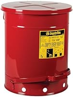 Justrite, 09508 Ölabfallbehälter, 45 l, Stahl, Rot