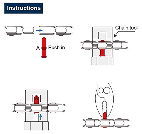 Kmc Bike Chain Hl1, Half Link Bmx Chain, Maximum Adjustability & Great Looks, Super Smooth Single Speed Chain, Nickel Plated Bicycle Chain, Bike Chain With Bullet Joining Pin, 1/2" X 1/8" - 100 Links #TOP4