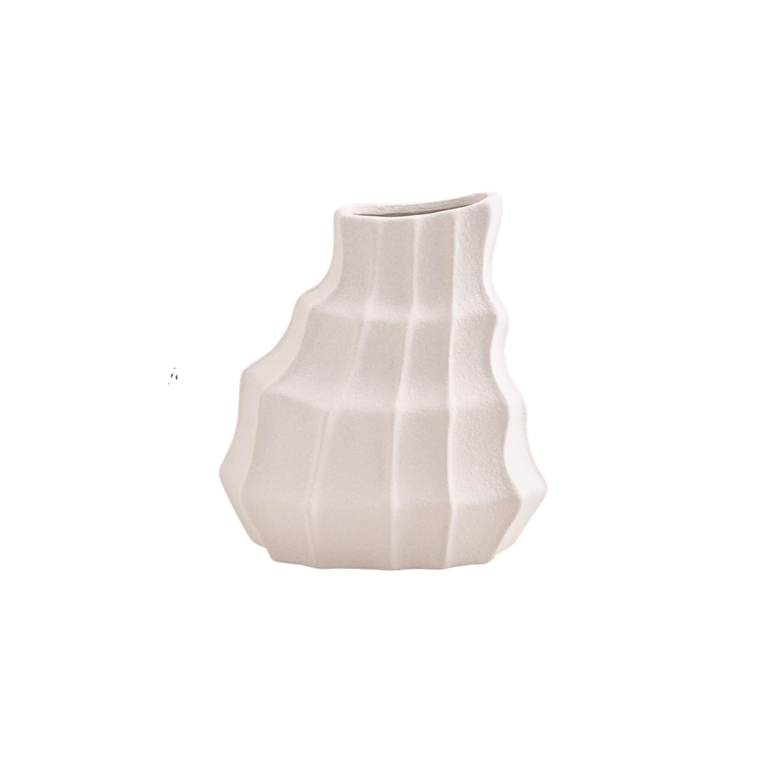 Flower Holder Irregular Shape Ceramic Flower Vase For Dining Room Table For Centerpiece