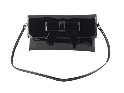 Sac à main grand format LONI noir en cuir synthétique