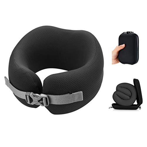 Almohada de espuma viscoelástica talla grande negra