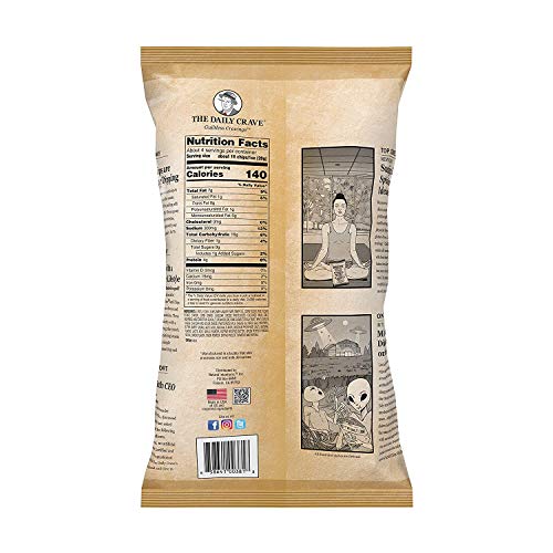 The Daily Crave Lentil Chips, Smoked Gouda, 4.25 Oz (Pack Of 8) 4 G Protein, Gluten-Free, Non-Gmo, Kosher, Crunchy