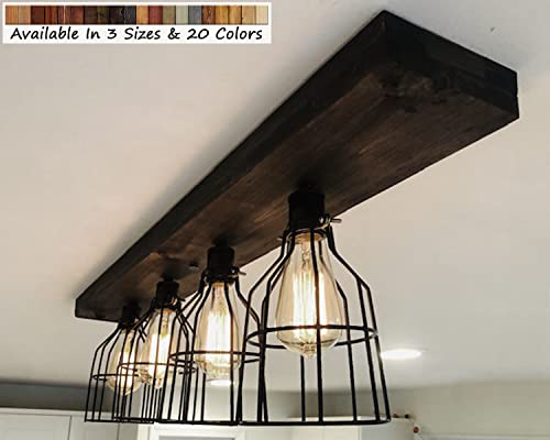 Renewed Decor & Storage Marion Farmhouse Ceiling Light Shown With Mason Jars thumb #5
