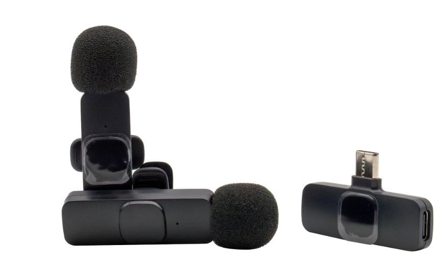 Microphone sans fil double RealPower HS-1 avec récepteur pour interview
