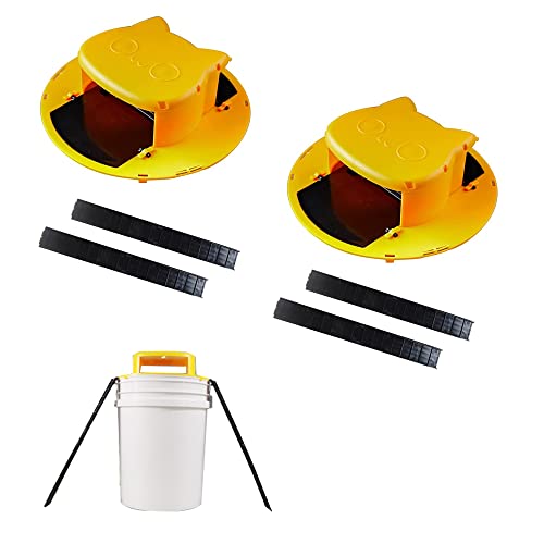 2PCS Mouse Trap Bucket Lid Mouse /Reusable Smart Rat Trapï¼ŒSmart Rat Trapï¼ŒRat Trap Bucketï¼ŒBucket Rat Trapï¼ŒReusable Rat Trapï¼ŒSmart Mouse Trapï¼ŒMouse Trap Bucketï¼ˆCat Designï¼‰