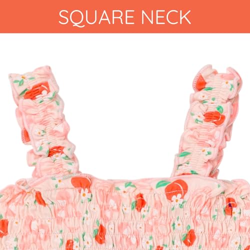 Disney Minnie Mouse Girls Square Neck Smocked Dress Toddler to Big Kid Sizes (2T - 10-12)4