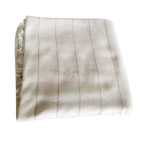 Gxdqxxd Tela para Acolchar Monk Tela para Acolchar con Líneas Marcadas Tela Base para Alfombra Hecha de Algodón Y Poliéster Apto para Bordado DIY, 1 m de Ancho x 4 m de Largo