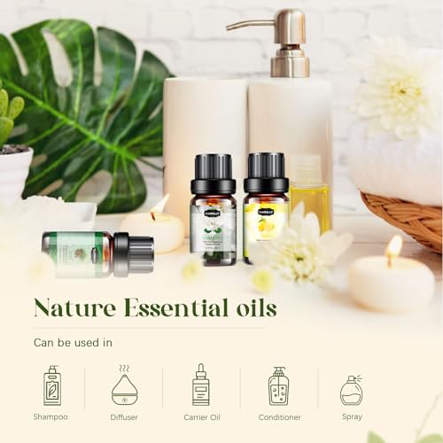 Essential Oils Set, Aromatherapy Essential Oil Kit for Diffuser, Humidifier, Massage, Skin Care (32 x 5ml) - Eucalyptus, Lavender, Tea Tree, Peppermint, Lemongrass, Frankincense, Cinnamon, Sandalwood - Image 4