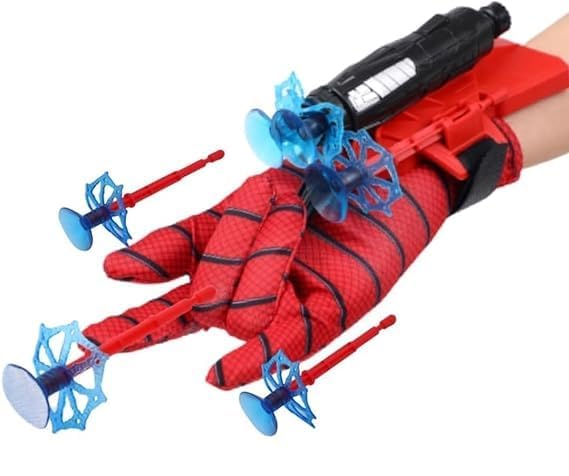New Spiderman Web Shooters Toy for Kids Boy, Hero Wrist Launcher Set, Spider-Man Web Shooters with Real Gadget, Birthday Gift for Kids, Sticky Wall Soft Bomb Funny Childrens Educational Toys(Red) (B0CYC8ZYS2) Amazon Price History, Amazon Price Tracker