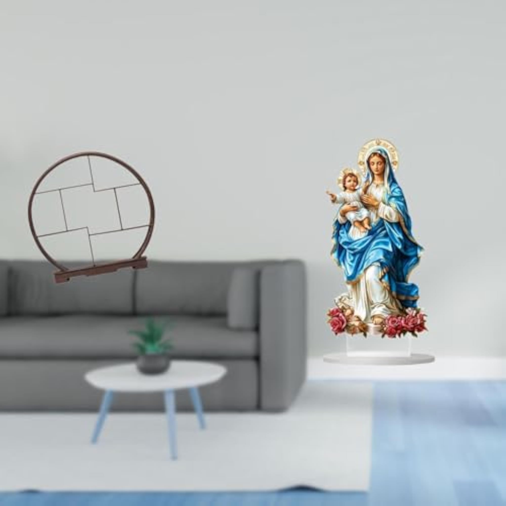 Acrylic Wood Display Stand Unique Tabletop Ornament