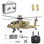 YGWXYYZJ A61 RC Helicopter for Adults, 2.4G 4CH Single Rotor Apache RC Helicopter with GPS Intelligent Control One-Key Takeoff/Landing, Simulation Drone Model for Enthusiasts(Without Camera)