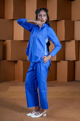 Image of Women Side Strip Full Placket Shirt