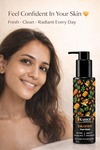 Image of Karrot 24K Gold Gel Face Wash with Glutathione, Niacinamide & Hyaluronic Acid | Brightening & Hydrating Face Wash for Glowing Skin | Sulphate & Paraben Free | 100ml