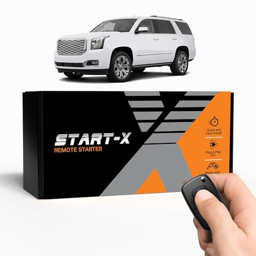 Start-X Remote Starter Kit for Chevrolet Suburban, Tahoe & GMC Yukon (2015, 2016, 2017, 2018, 2019, 2020) Vehicles | Key Ignition | Plug & Play Install | Lock 3X to Remote Start | Zero Wire Splicing
