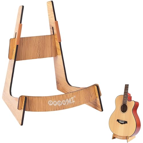 RQcMid Gitarrenständer Holz Gitarrenständer Akustikgitarre E-Gitarre Ukulele Ständer L-Form Design Platzsparend 20 cm x 12 cm x 25 cm