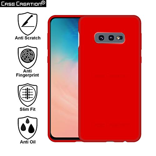 Image of Case Creation Luxurious OG Series for Samsung S10 Lite Case Cover,Anti-Dirty Slim Case Frosted Matte Cute Candy TPU Raised Bezel (Splash of Color) Back Cover for Samsung Galaxy S10 Lite -Wine Red