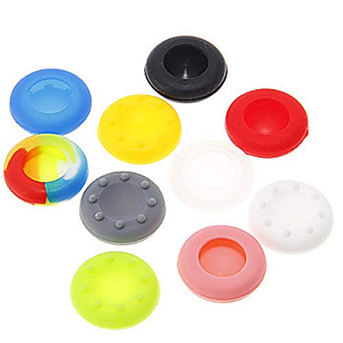 Neuvikter 4 Pcs For Ps4 Ps3 Ps2 Xbox 360 One Controller Rubber Silicone Cap Thumbstick Thumb Stick X Cover Case Skin Joystick Grip Grips (Yellow) #TOP7