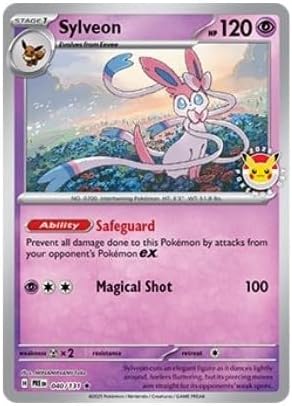Pokemon TCG: 2025 Pokemon Day Stamped Promo Card - Sylveon (040/131)