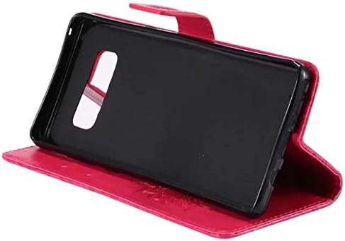 A-slim Galaxy Note 8 Wallet Case, (TM) Sun Pattern Embossed PU Leather Magnetic Flip Cover Card Holders & Hand Strap Wallet Purse Case for Samsung Galaxy Note 8 - Red