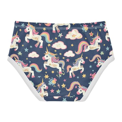 Wusikd Cute Unicorns Girls' Underwear Cotton Girls Briefs Soft Toddler Underwear 2T2