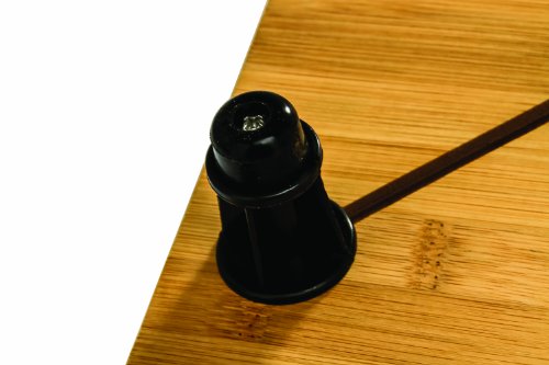 image for Camco Bamboo Stove Top Work Surface with Adjustable Legs & Built In Ju