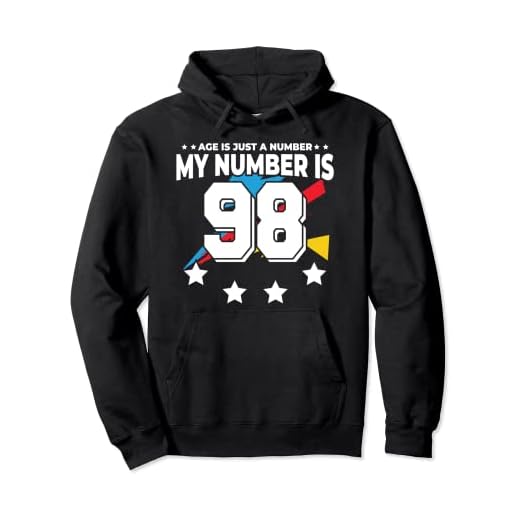 Age Is Just Number - Deportes 98 años de edad divertido cumpleaños 98 Sudadera con Capucha