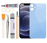 Yuntunele Back Covers Glass Replacement Compatible with iPhone 12 6.1 inches All Carriers with Professional Tool Set (Purple)