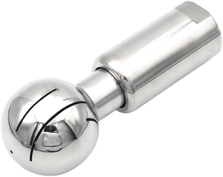 BSP SS316L Stainless Steel Tank Cleaning Ball, 1/2inch-1inch Internal Thread 360 Degree Rotary Spray Ball 1pc(1inch)