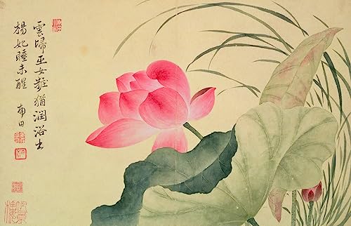 Toile murale abstraite fleur de Yun Shouping pour un salon lumineux 60x90