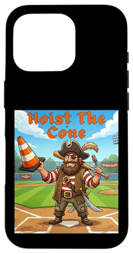 Hoist The Cone �ʔ����싅�z�C�X�g The Cone Pirate Meme �X�}�z�P�[�X iPhone 16 Pro �p