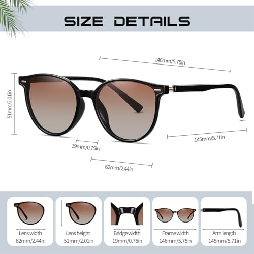 Image of Joopin Oversized Sunglasses for Women Stylish Big Rectangle Polarized UV Protection Ladies Goggles