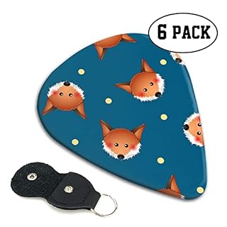 ASDTEHCY Lot de 6 médiators en celluloïd, motif renard rouge, fins, moyens et lourds pour guitares acoustiques… - Les Beatles, Paul McCartney, John Lennon, RIngo Starr, George Harrison ASDTEHCY Lot de 6 médiators en celluloïd, motif renard rouge, fins, moyens et lourds pour guitares acoustiques… – Image 4