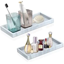 Bathroom Vanity Tray,Thick Original Silicone Soap Dispenser Tray,EGWON Shatterproof Toilet Tank Tray Vanity for Dresser Tops,Bathroom for Perfume,Soap Bottle