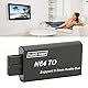 N64 zu HDMI Konverter Adapter, N64 zu 1080P HDMI Adapter mit 3,5mm Schnitts Telle, Unterstützung PAL & NTSC, HDMI Audio Video Output, N64 HDMI Videospiel Adapter