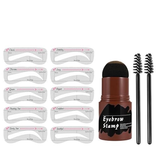 Plantillas para Cejas para Mujeres Mayores - Plantillas Impermeables de 10 Piezas | Cejas Perfectas | Accesorio de belleza para ocasiones importantes y uso doméstico.
