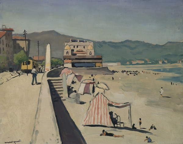 Affiche décorative les Sables d'Olonne peinture poster art mural Albert Marquet 60x90