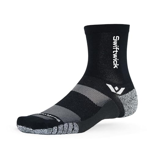Image of Swiftwick- FLITE XT FIVE Running & Golf Socks, Fitness, Ultimate Stability, Non-Slip Crew Socks