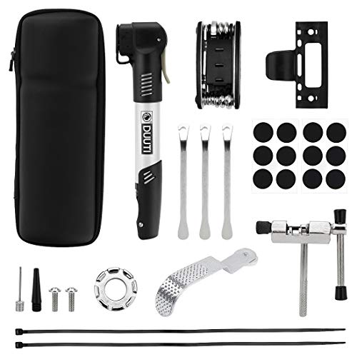 peinat Kit de Herramientas para Bicicleta,16 en 1 Multiherramienta Bicicleta, Reparación de Pinchazos Bicicleta, Herramientas Bicicleta Cadena, para MTB Bicicleta Carretera, Bicicleta Montaña