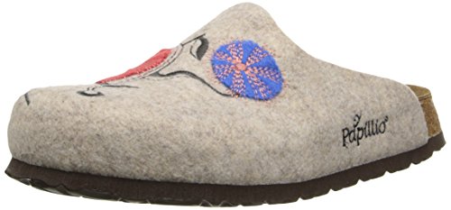 Papillio Women's Helsinki Wool Felt Mule,Poppy Beige,36 EU/5 N US