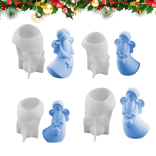 Soluzione versatile per muffa in silicone: con la possibilità di essere riutilizzato più volte, questo stampo in silicone per angeli di Natale si rivela ideale per le occasioni festive; la sua qualità alimentare garantisce durata e la combinazione di superfici antiaderenti e struttura flessibile consente agli utenti di realizzare facilmente disegni delicati durante le loro attività creative