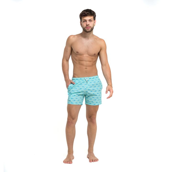 BERMIES Men’s Swim Trunks with Soft Mesh Liner - 5.5” Inseam, Quick-Dry, 4-Way Stretch, UPF 50+, Eco-Friendly Fabric4