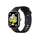 XIAOMI Redmi Watch 4 Smartwatch mit 1.97" AMOLED-Display mit 390 x 450 Pixel und 60Hz, Bis zu 20 Tage Akkulaufzeit, HyperOS, Herzraten- und Blutsauerstoffmessungen - Obsidian Schwarz