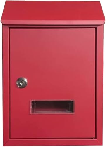 Buzones de correo para buzón de bloqueo exterior, montaje en pared, accesorios de diseño de granja, incluidos para decoración de jardín y hogar al